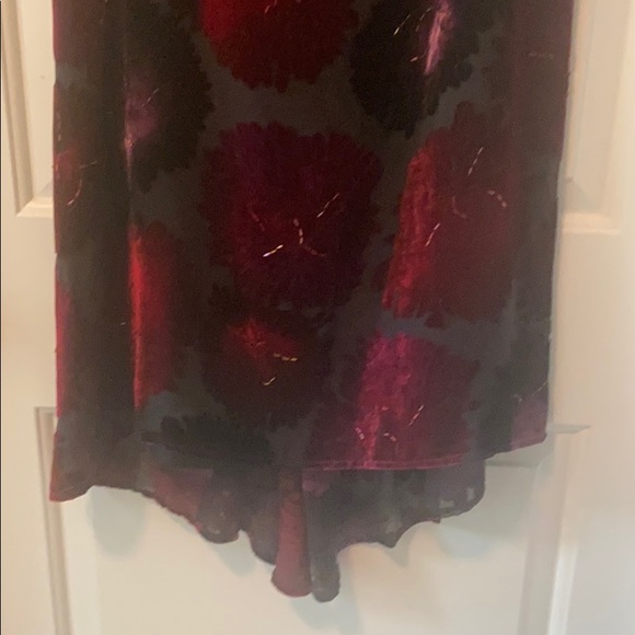 BNWT Vintage Lillie Rubin Velvet Burnout Beaded Silk Skirt - Picture 2 of 7
